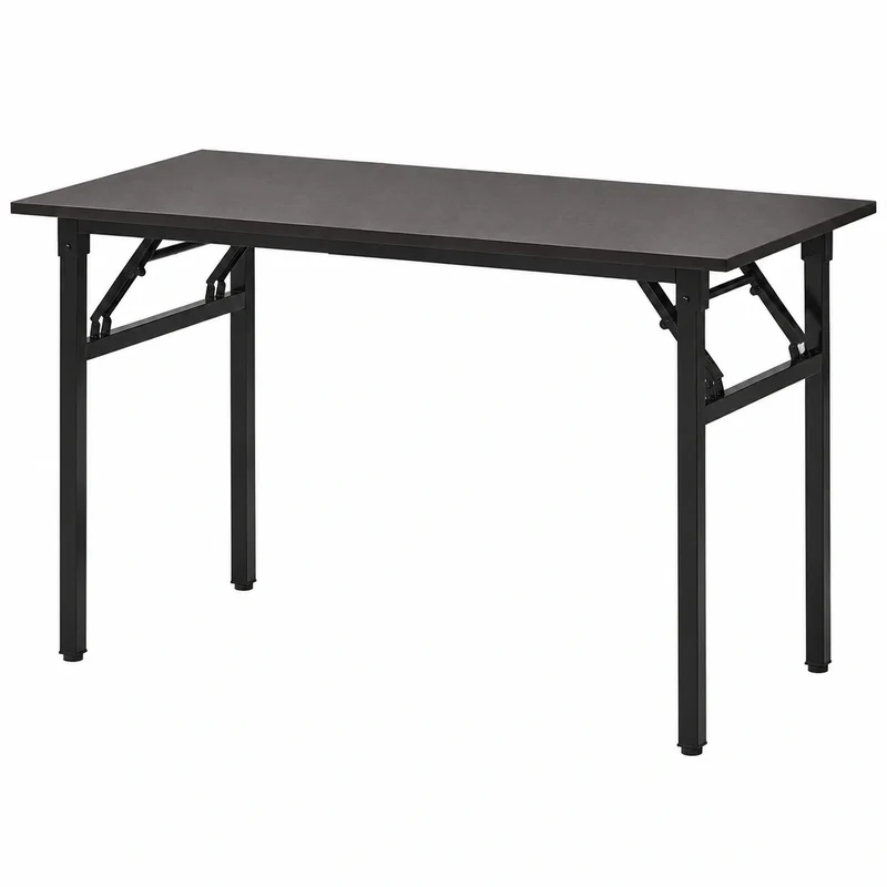 Kompakt Klappbarer Schreibtisch 120x60cm Dunkelbraun