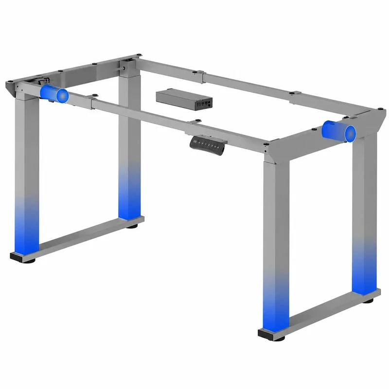 Höhenverstellbares Flexispot Tischgestell mit 4 Beinen, Dual-Motor, LED-Display, Memory-Funktion, 150 kg Kapazität