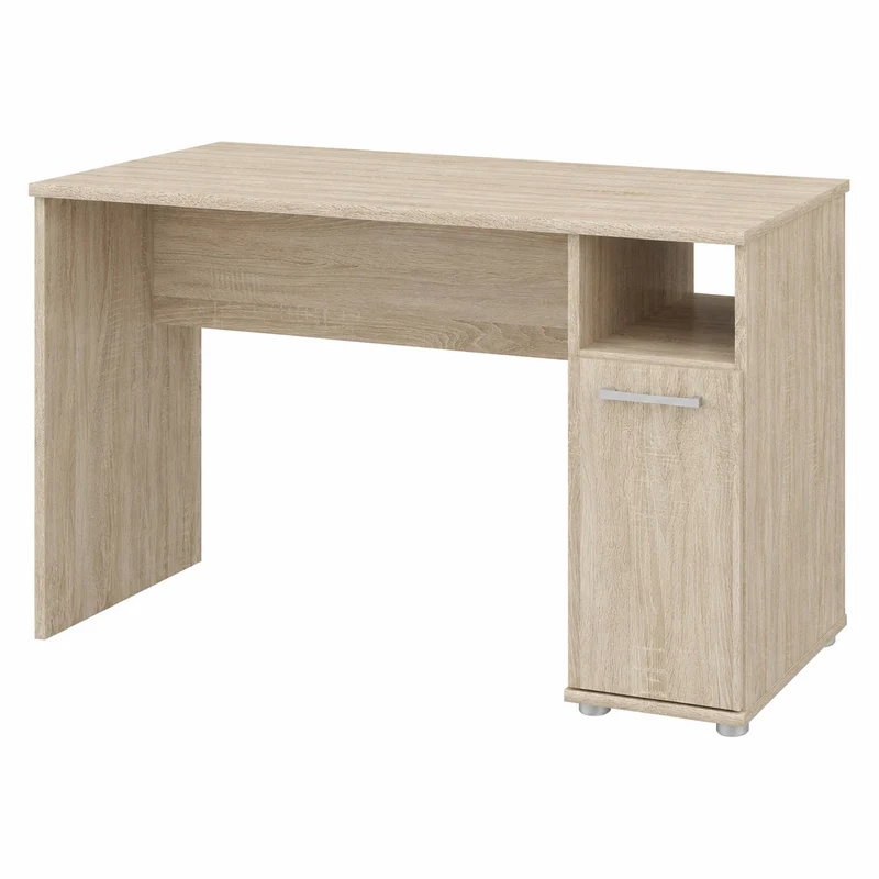 Moderner Schreibtisch Niko mit Tür, Sonoma Eiche, 110 x 73 x 51 cm