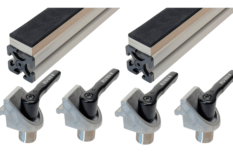 RUWI Auflageschienen-Set 120 cm – 2. Wahl mit leichten Kratzern