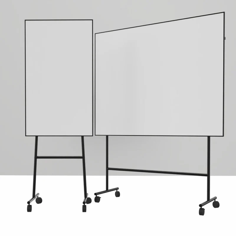 LINTEX ONE Mobile | Mobiles Keramik Whiteboard | schwarzes - weißes Gestell | 3 Größen