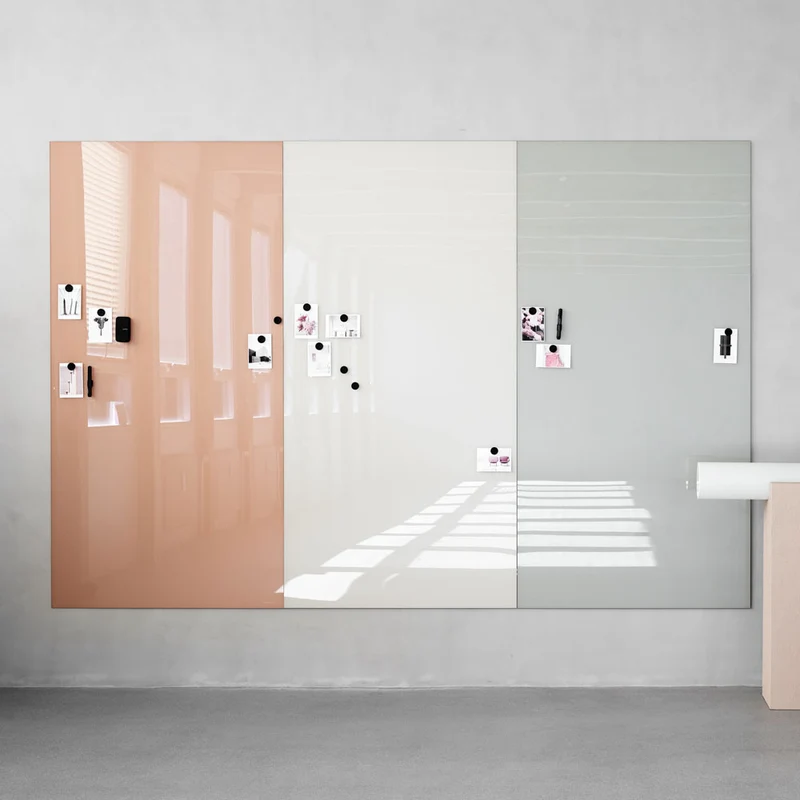 LINTEX Mood Spaces | Glas Whiteboard | Magnetische Schreibtafel | 24 Farben