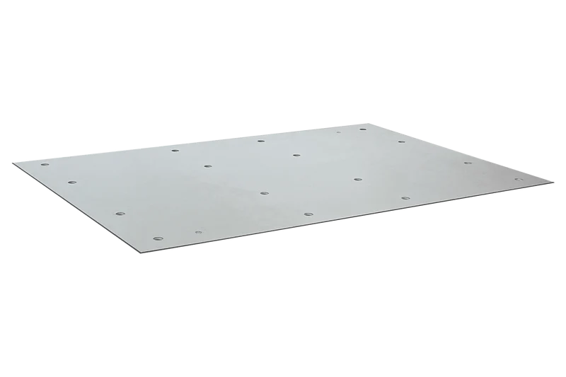 RUWI Metall-Auflageplatte für Hubtisch, Ø-20-Lochraster