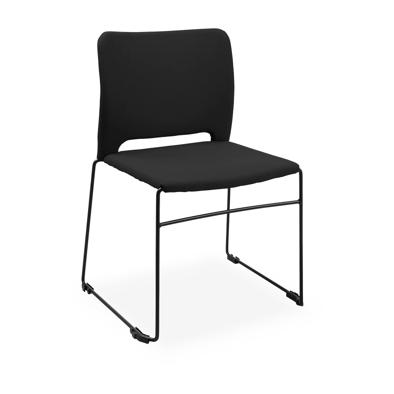 Schalenstuhl (Design) – Gepolsterte Kunststoffschale stapelbar