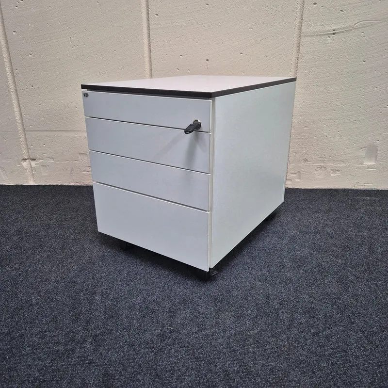 Rollcontainer / VS Büromöbel / weiß / 60 cm / Schubladen