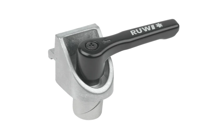 Klemmwinkel mit Klemmbolzen Ø 20 mm und Klemmhebel