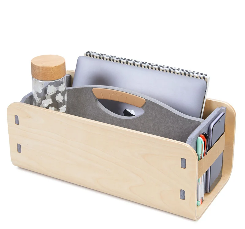 YOS Mobile Workstation Light B42 x H19 x T21 cm | Büro Case | Tragbarer Schreibtisch Organizer