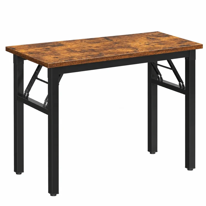 SogesHome Faltbarer Computertisch 80 x 40 cm Schreibtisch für Büro und Home-Office