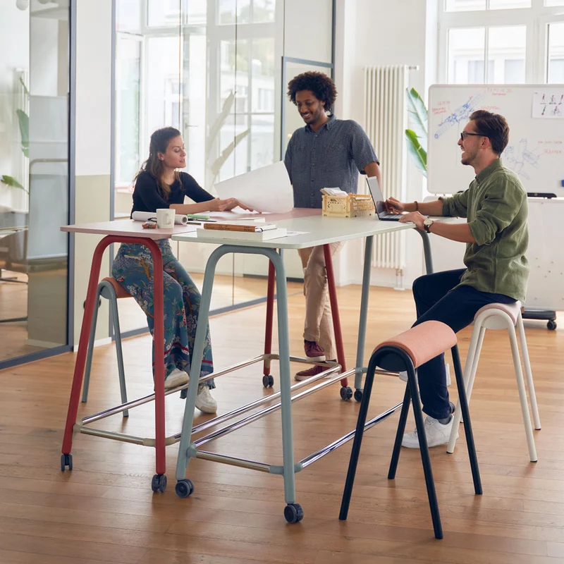 sedus se:lab high desk | mobiler Stehtisch | Tisch auf Rollen - viele Farben