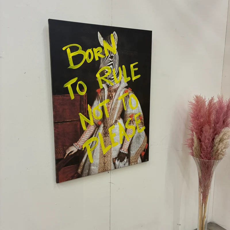 Thomas Klotz "Zebra" Kunstdruck auf Leinwand 100x75 Wandbild Deko