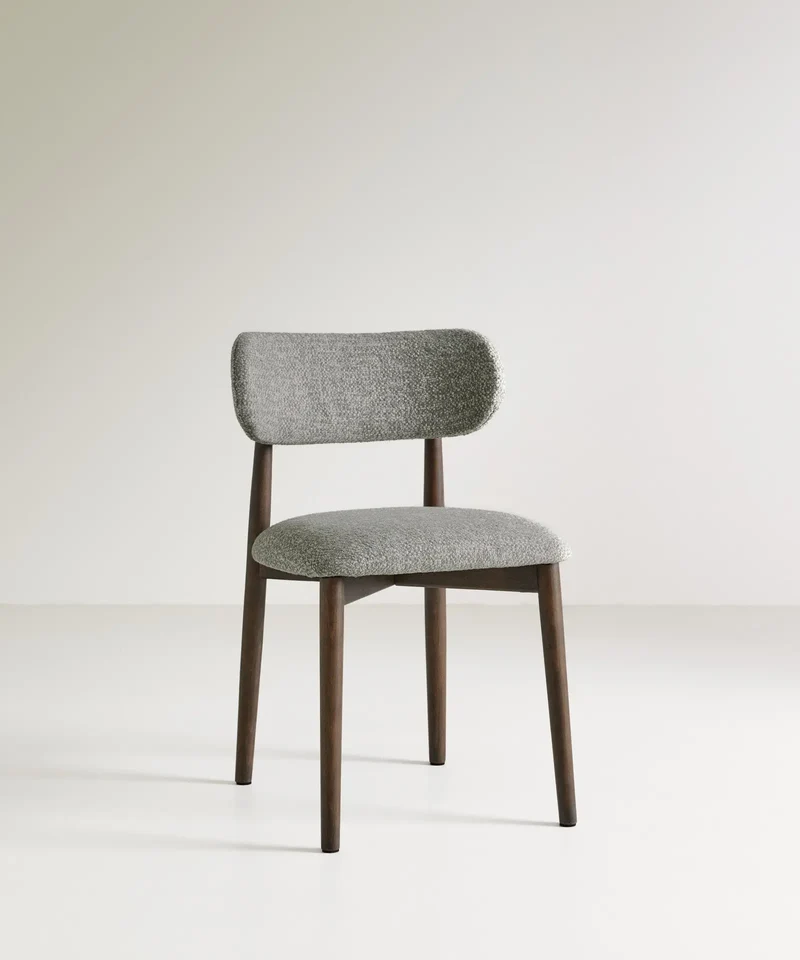 Silla de Comedor en Madera y Tapizada Dean (Color Edition)