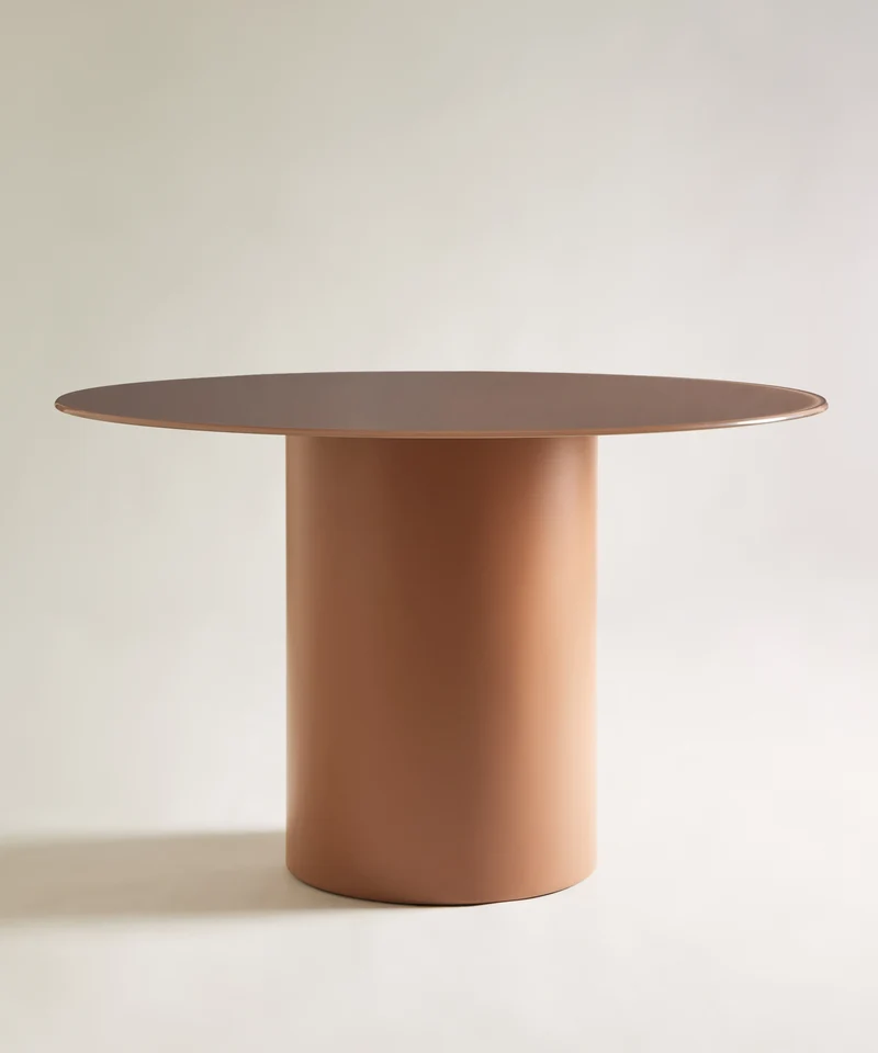Mesa de Comedor en Acero Lacado Azure (120 cm)
