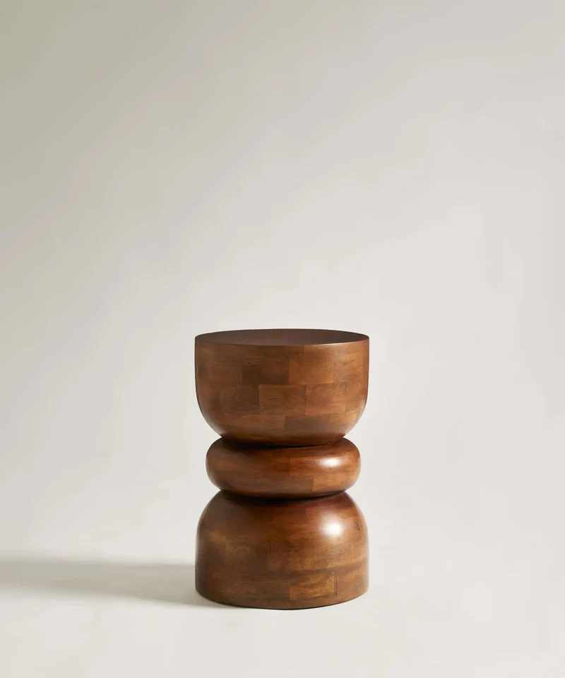 Mesa Auxiliar de Madera de Mango Sori