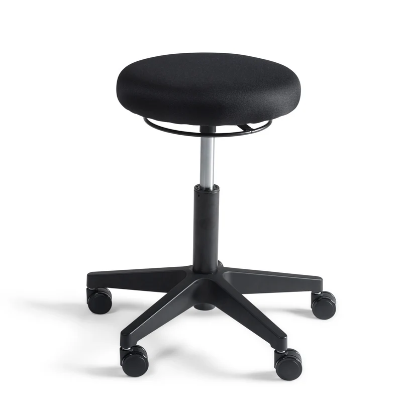 Arbeitshocker Hocker - Polster Sitz Nylon - niedrig - Ringmechanik