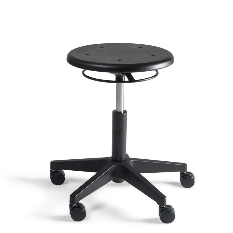 Arbeitshocker Hocker - PU Sitz - niedrig - Ringmechanik