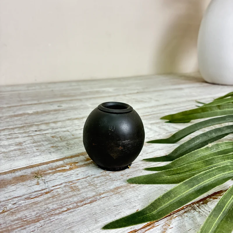 Kerzenhalter Dobra Sphere schwarz Metall 6cm