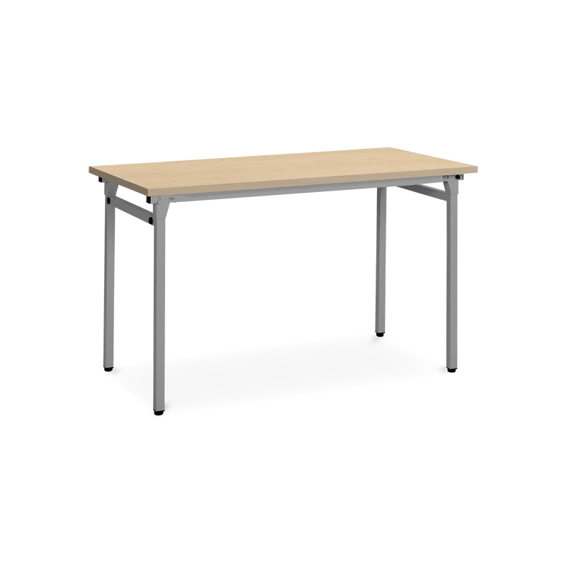 Klapptisch 4-Fuß fixe Höhe – Gestell in Weißaluminium