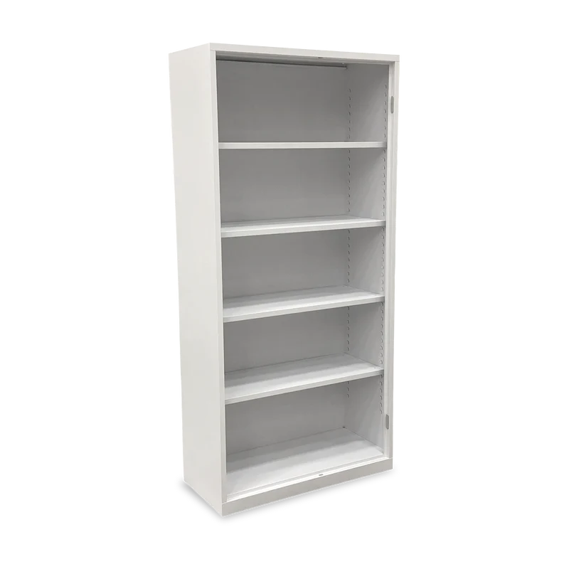 Aktenregal aus Metall – 920 x 420 x 1950 – 5 OH – Signalweiß