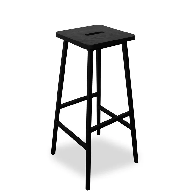 Barhocker | Counterstuhl | Barstuhl Eiche schwarz