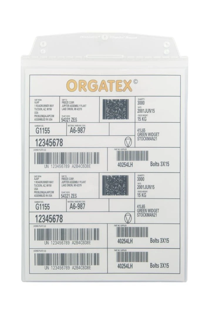 Sichttasche Beleghalter ESD, zum Anhängen, DIN A4 hoch, Transparent, 10 St. / Pack.