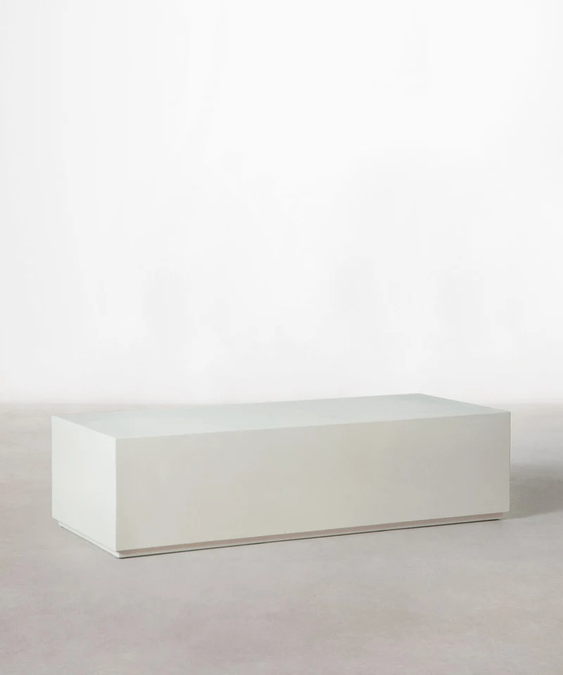 Mesa de Centro Alargada en Microcemento Fiama (120 cm)