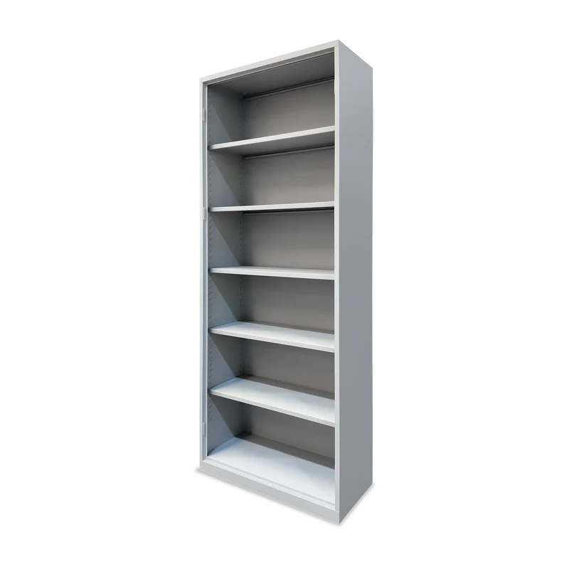 Aktenregal aus Metall – 920 x 420 x 2280 – 6 OH – Lichtgrau