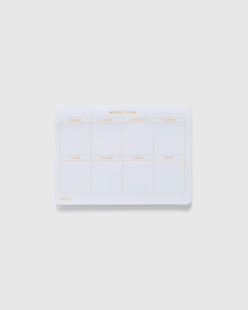 Adhesive Notes Weekly Plan