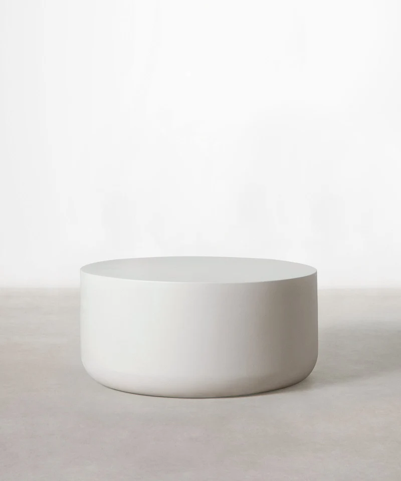 Mesa de Centro Redonda en Microcemento Sisca (90cm)
