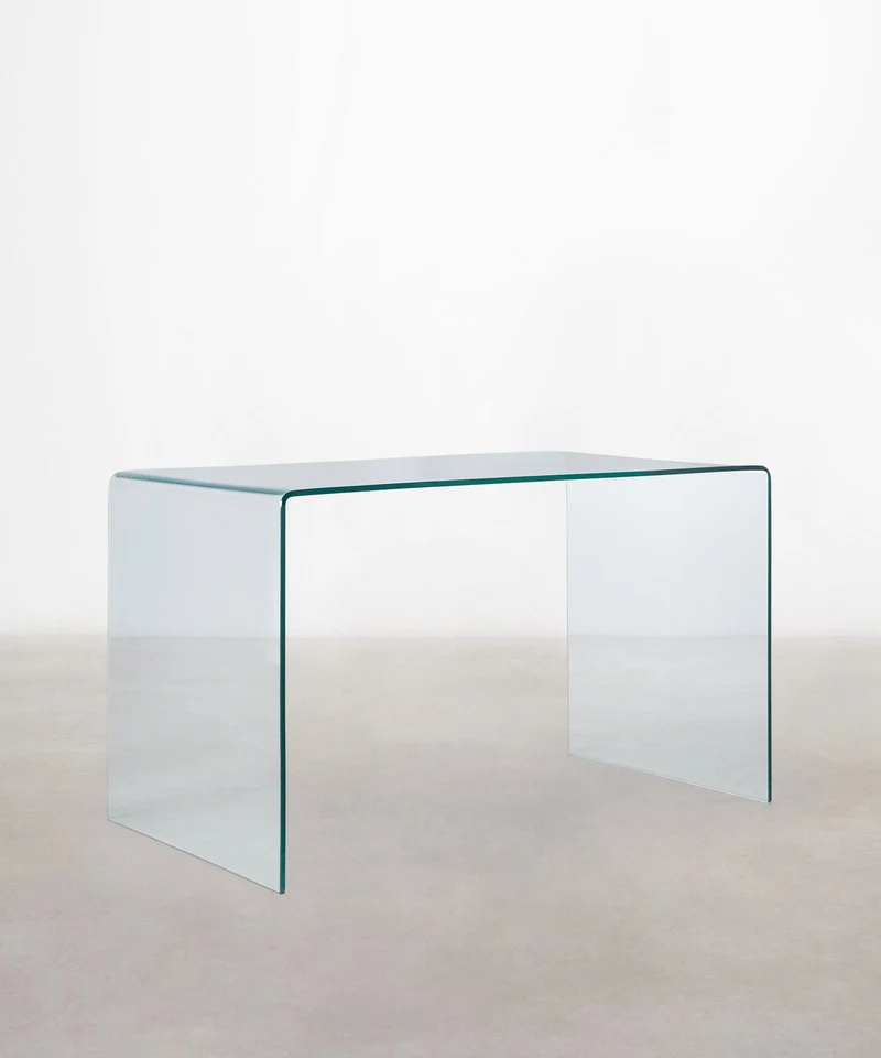 Mesa Escritorio de Cristal Cheval 125 cm