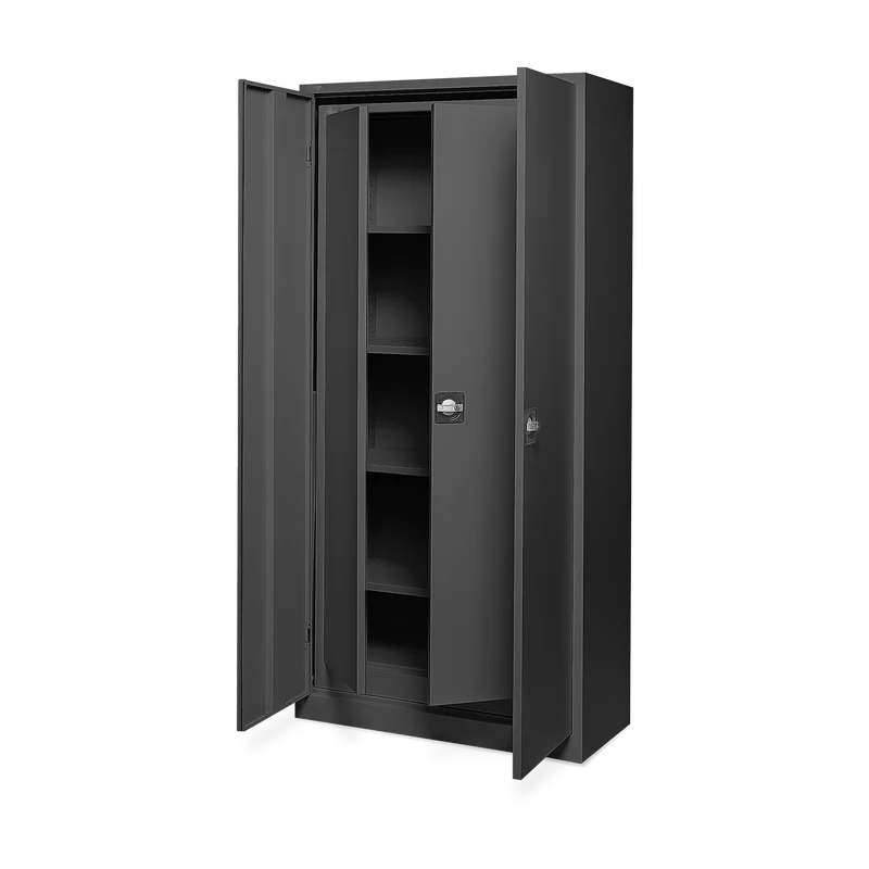Aktenschrank SET- 2 in 1 – Tiefschwarz / Tiefschwarz