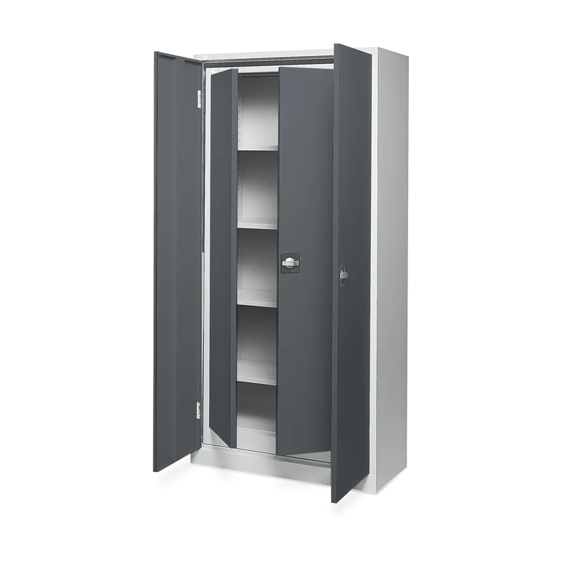 Aktenschrank SET- 2 in 1 – Lichtgrau / Anthrazit