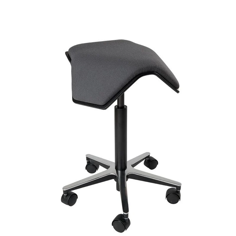 myKolme ILOA One Black | Hocker Rollhocker | Sattelhocker | Gestell Schwarz