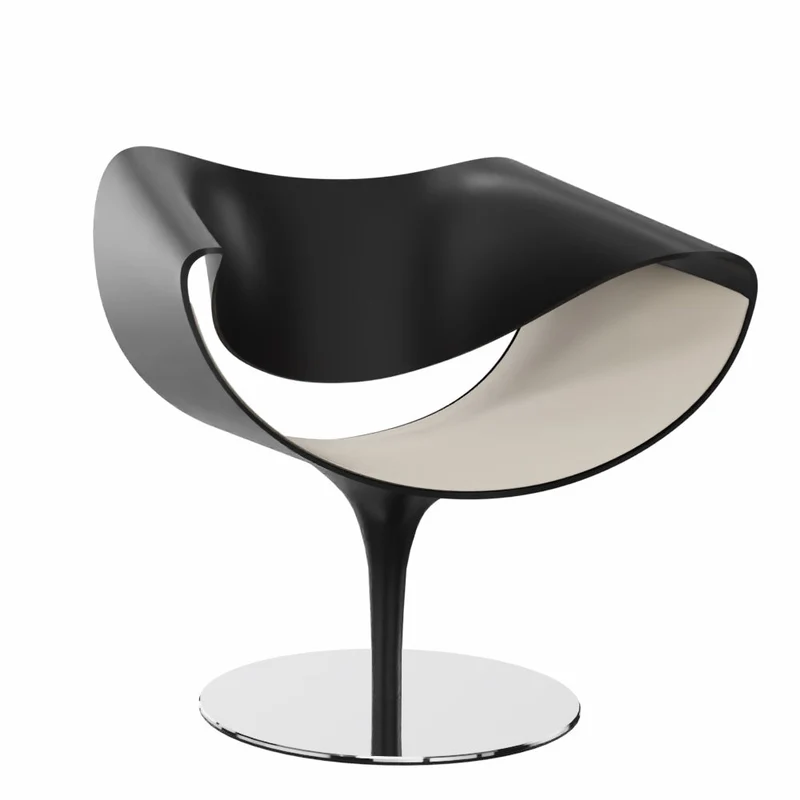 Züco PERILLO PE 0831 Lounge Sessel | Schale Schwarz | Deckend lackiert | Konfigurator