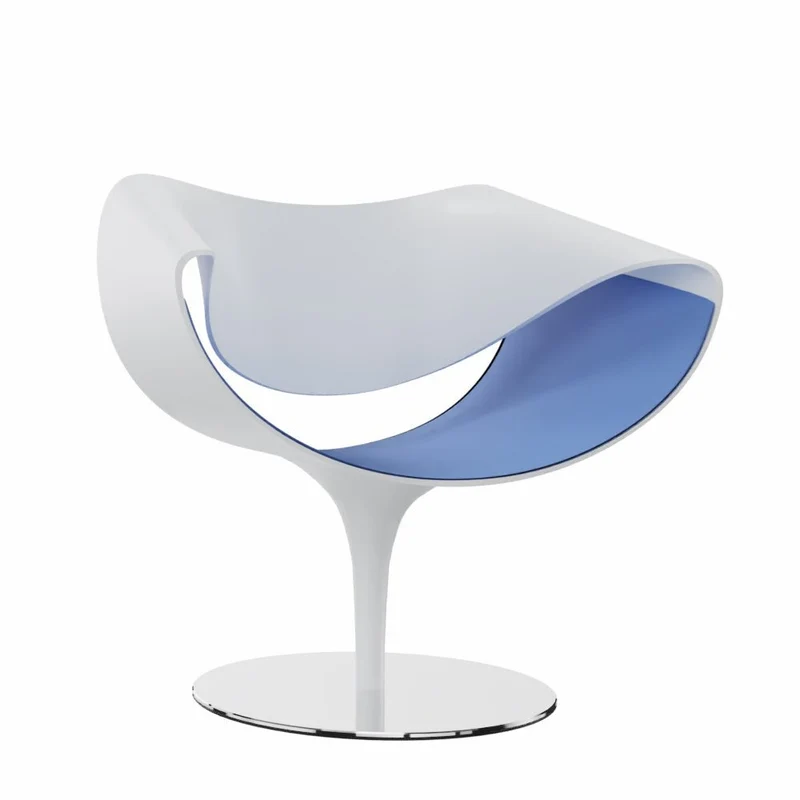 Züco PERILLO PE 0831 Lounge Sessel | Schale Weiß | Deckend lackiert | Konfigurator