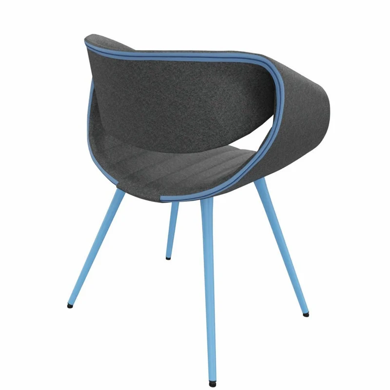 Züco Little PERILLO PE 0527 SRV | Gepolstert | Filzstoff | Esszimmerstuhl | Konfigurierbar