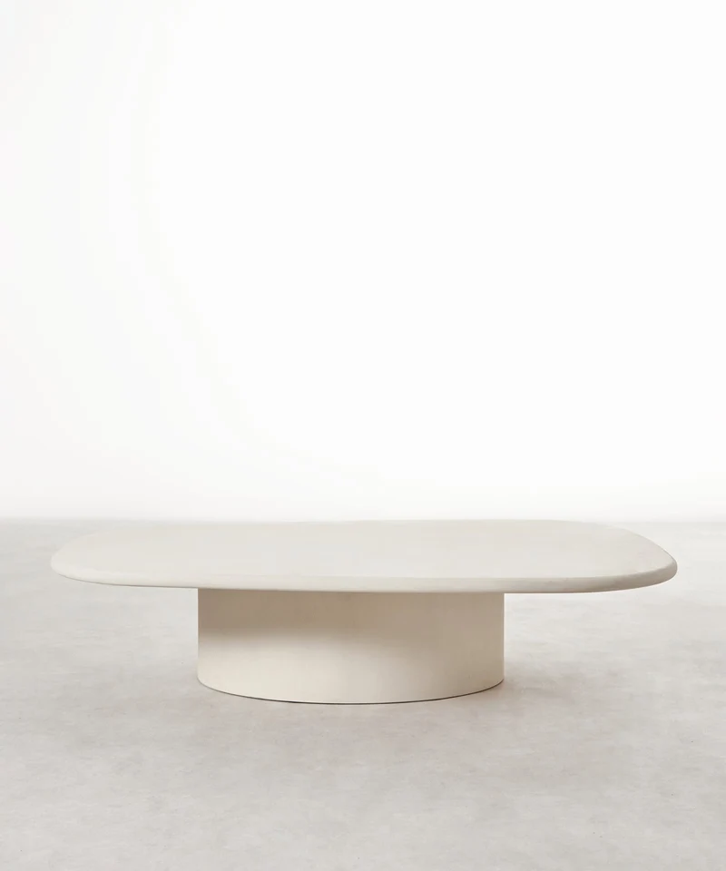 Mesa de Centro Alargada en Microcemento Lira (135 cm)