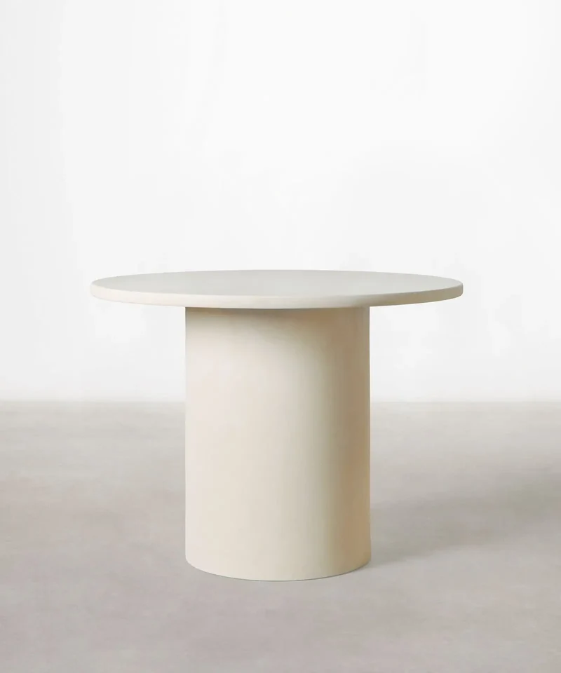 Mesa de Comedor Redonda en Microcemento Ethel