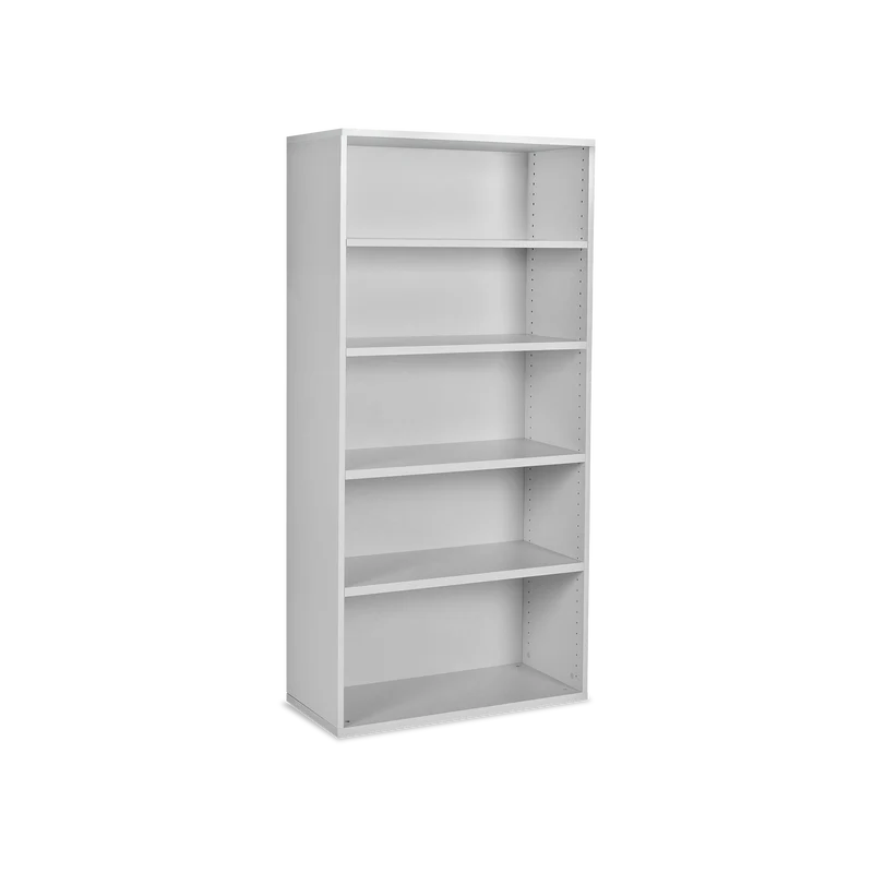 Aktenregal aus Holz – 800 x 375 x 1800 (5 OH) – Grau