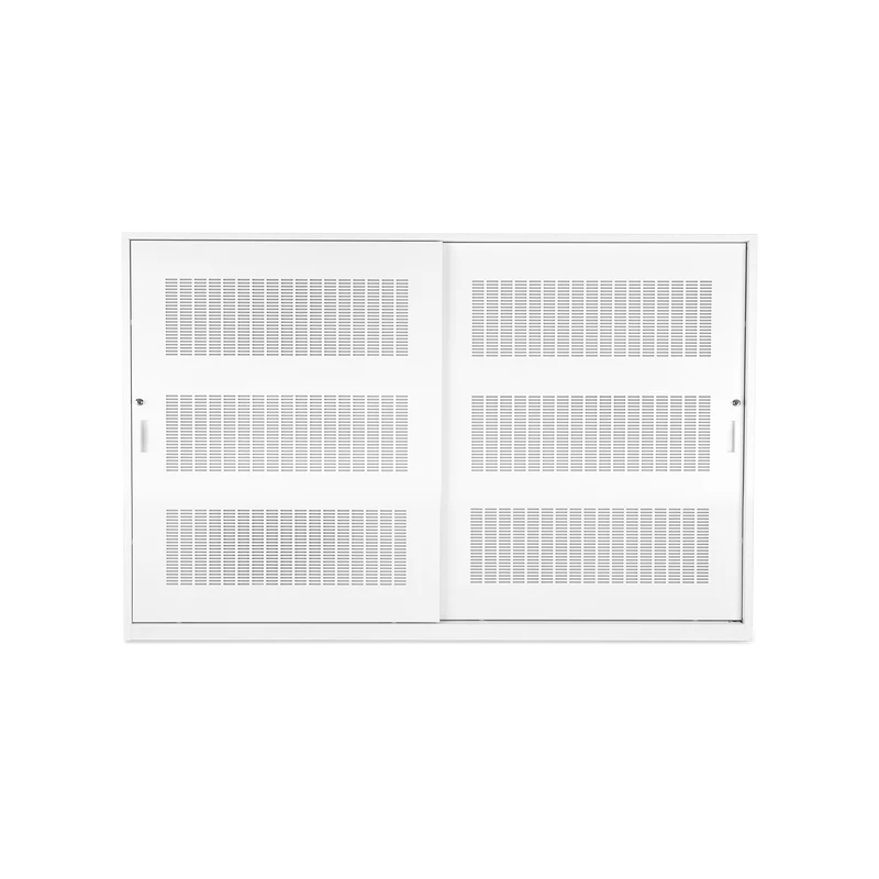 Akustik Schiebetürenschrank | 2000 x 500 x 1200 (3 OH) – Reinweiß