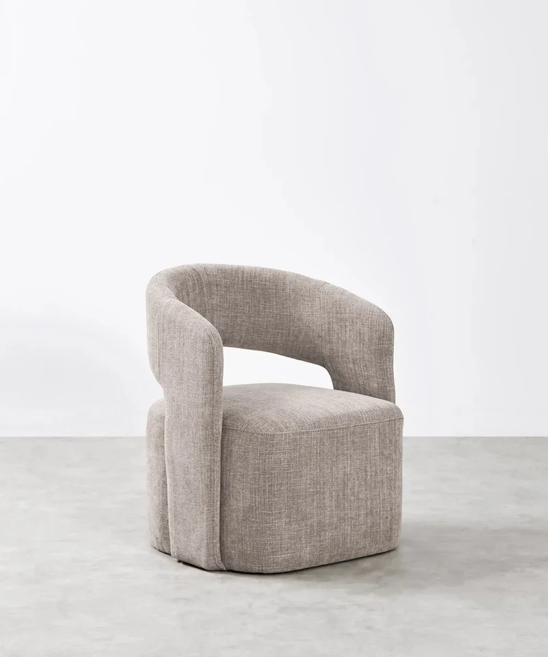 Sillón Tapizado con Reposabrazos Naya
