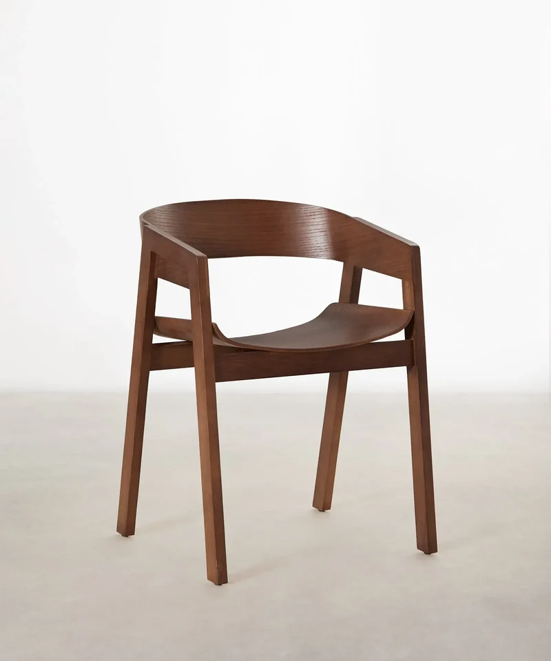 Silla de comedor en Madera con Reposabrazos Bella