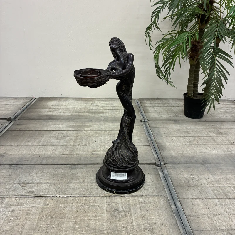 Bronzefigur Tischlampe Jugendstil Aktfigur Skulpturenlampe Lampe Gebraucht