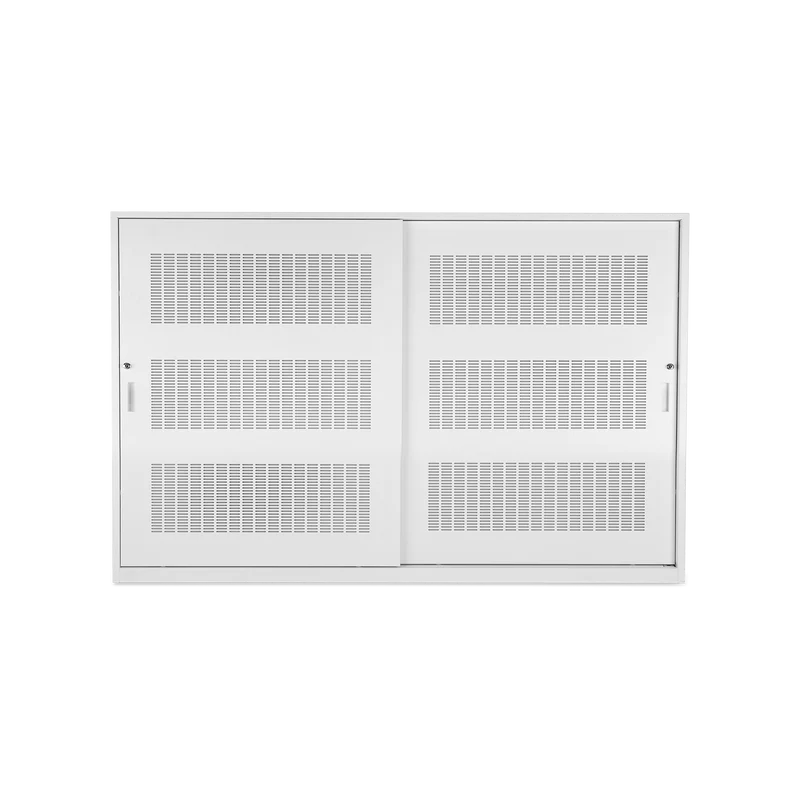 Akustik Schiebetürenschrank | 2000 x 500 x 1200 (3 OH) – Lichtgrau