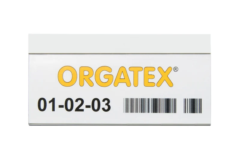 Magnetischer Etikettenträger ColorLabel 60 x 150mm, Transparent/Weiß, 100 St. / Pack.