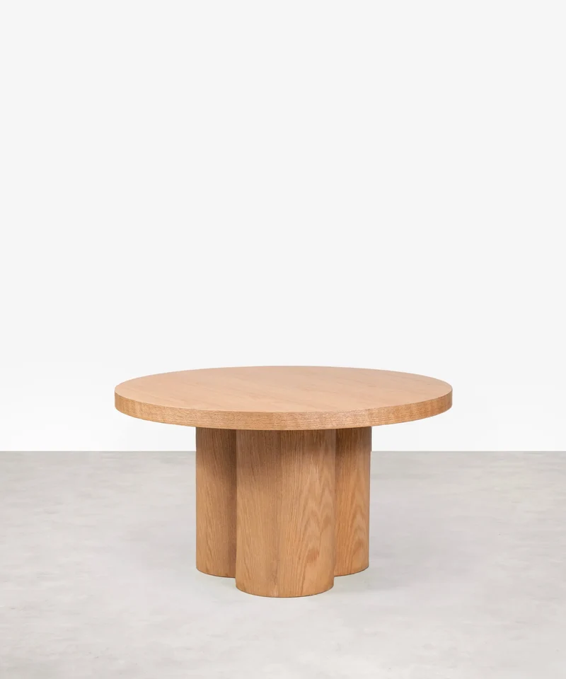 Mesa de Centro Redonda en Madera Odette (80 cm)
