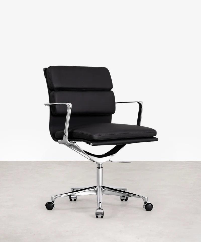 Silla de Oficina en Piel Low Base Boston