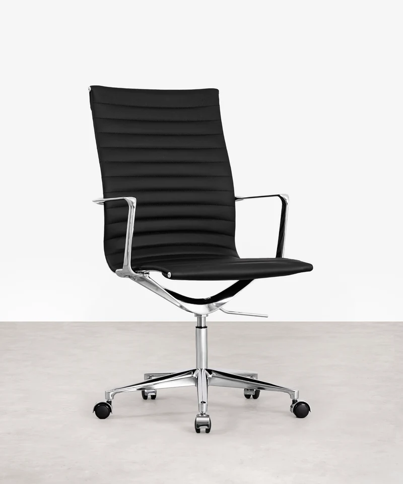Silla de Oficina en Piel High Base Baltimore