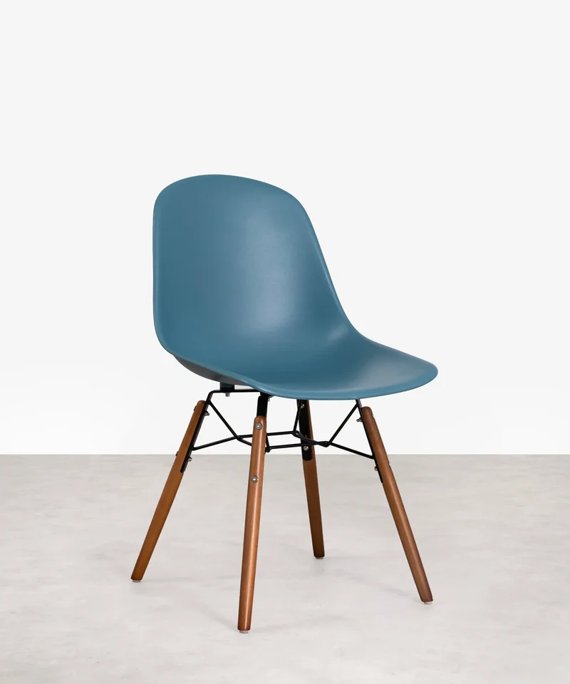 Silla de Polipropileno y Madera Elon