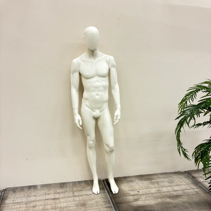 Schaufensterpuppe Männlich Weiß Abstract Schneiderbüste Mannequin Gebraucht