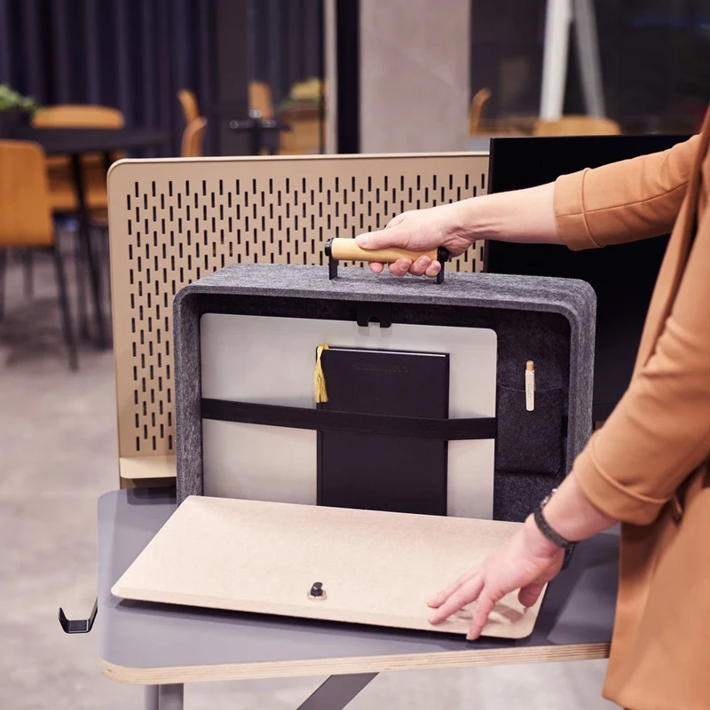 Laptop Tasche Koffer Rucksack - APTO Office Box - Transportable Filzbox - Nimm Dein Büro mit wohin Du willst - Rechnung kaufen